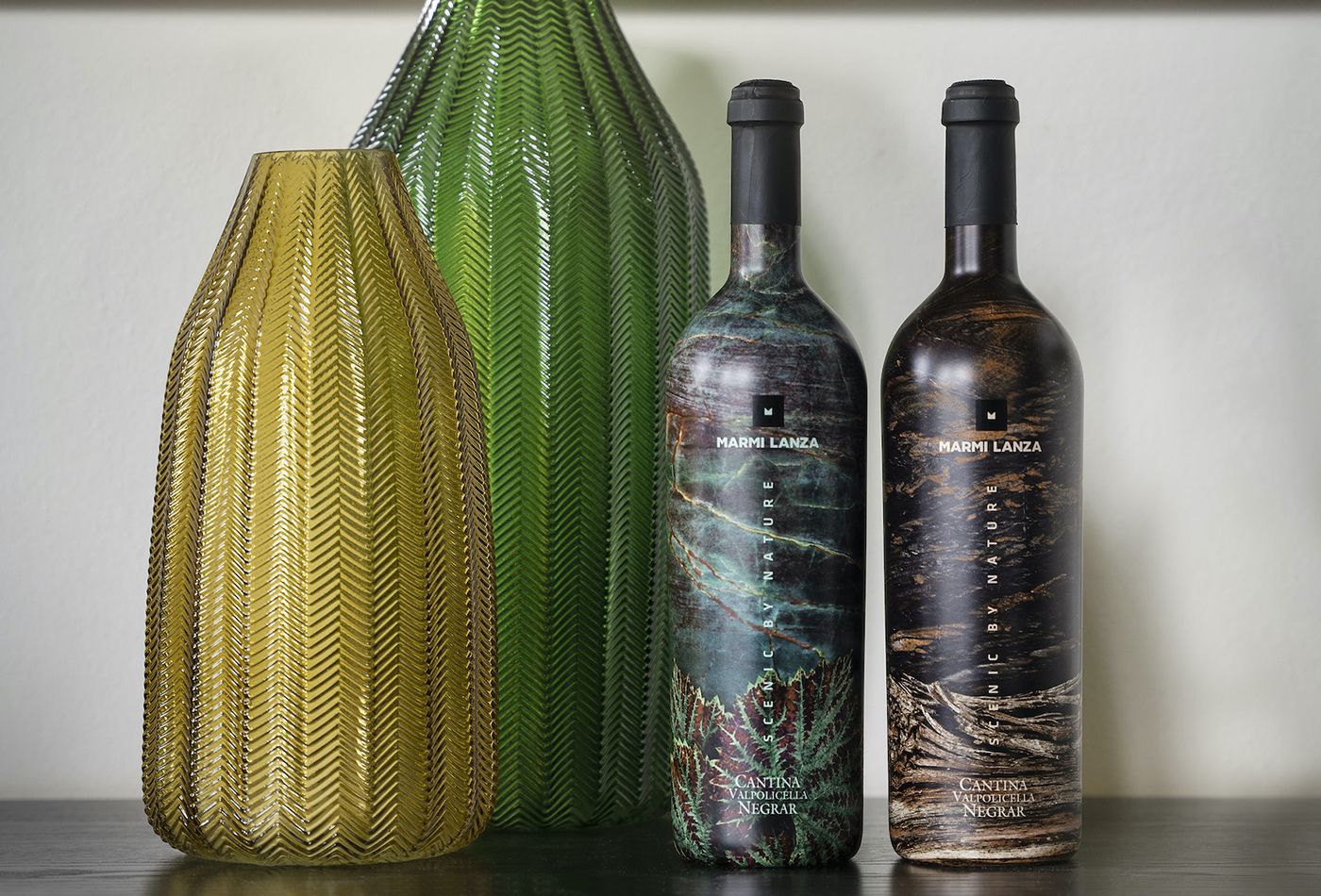 Marble and wine together to promote the excellence of Verona europe